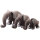 Pl&uuml;sch-Elefant stehend, ca. 50 cm, grau wei&szlig;, inklusive Sto&szlig;z&auml;hne, Softpl&uuml;sch