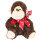 Plüschtier Affe mit Rose - ca. 44 cm