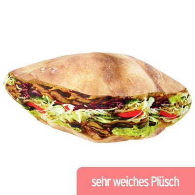 Döner Kissen Kebab Kuscheltier Plüsch - ca. 40 cm