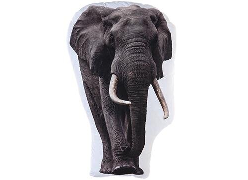 Elefant Kuscheltier Plüschtier Elefant XXL Zierkissen Dekokissen 62cm in grau 
