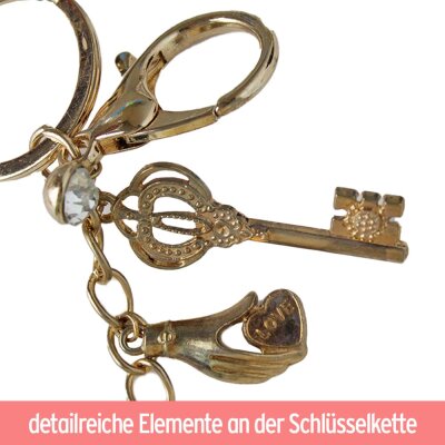 Schlüsselanhänger Bommel aus Plüsch - ca....