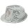 Trilby Hut mit Glitzer Pailletten in Silber - ca. 20 cm