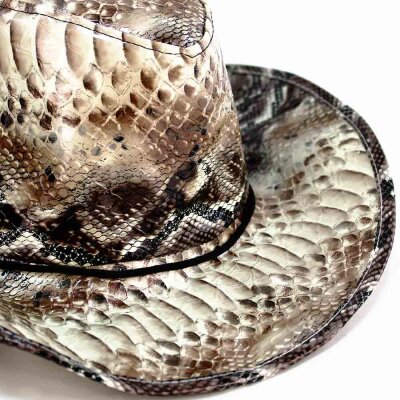 Schlangenleder-Optik Cowboyhut
