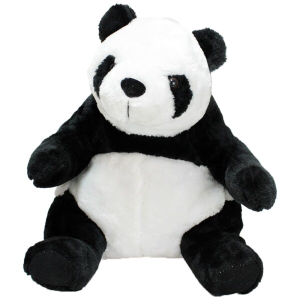 Plüschtier Panda sitzend mit Schlaufe - ca. 35 cm