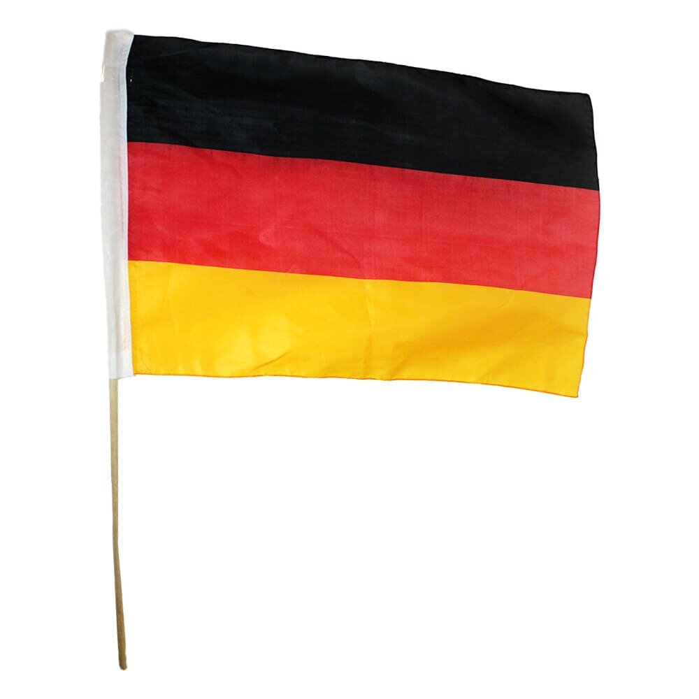 Deutschland Flagge an Holzstab
