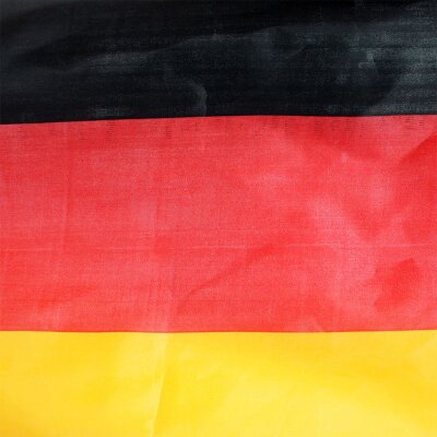 Deutschland Fahne an Holzstab - ca. 73 cm