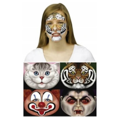 Gesichts Sticker Maske, verschiedene Motive