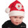 Nikolausmütze mit glitzerndem Weihnachtsmannmotiv