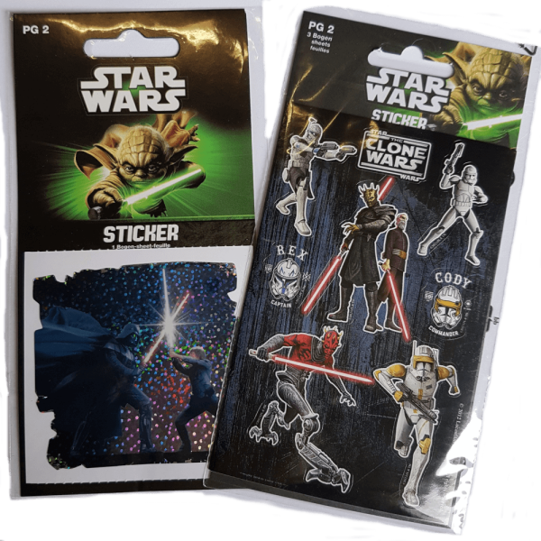 Star Wars Sticker mit verschiedenen Motiven - Preis pro Stickerblatt