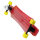 TRIXX-Longboard mit ABEC-7-Kugellager, rot