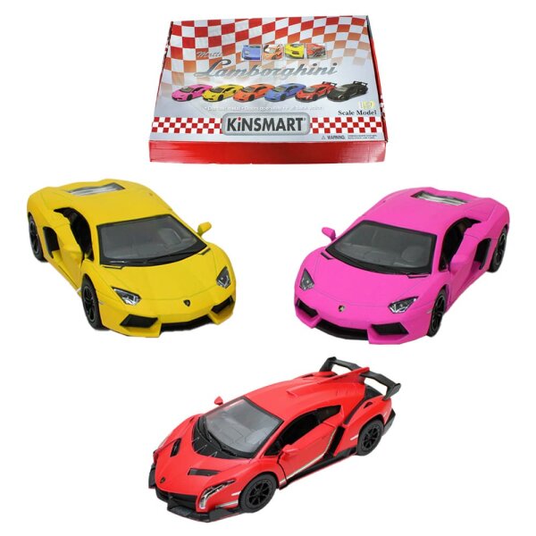 Lamborghini Spielzeugauto aus Metall - Ma&szlig;stab: 1:36