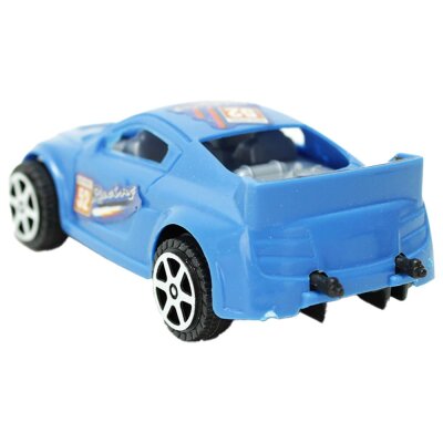 Rally Auto zum Spielen 10x4 cm - blau
