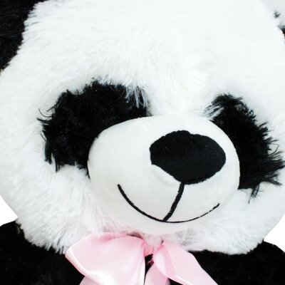Panda mit Schleife - ca. 70 cm