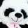Pandabär Stofftier mit Schleife - ca. 70 cm