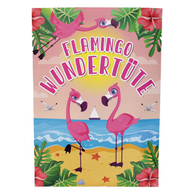Flamingo Wundertüte gefüllt