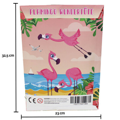Flamingo Wundertüte gefüllt