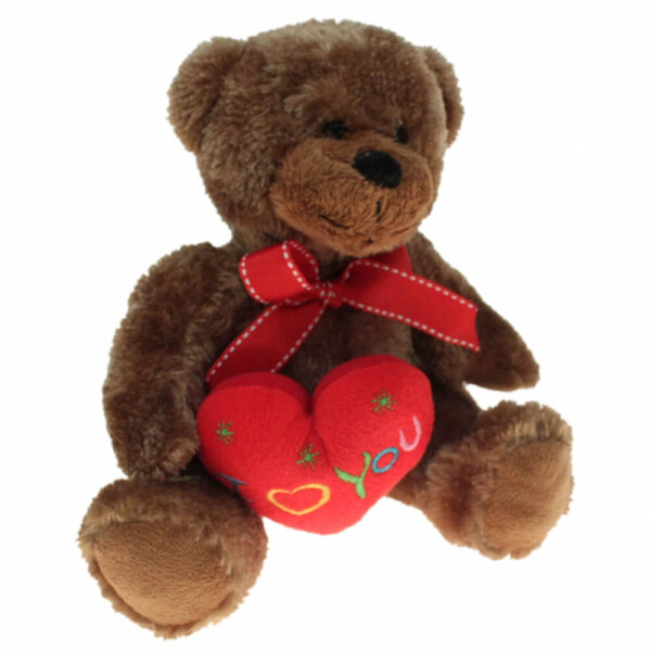 Liebes Teddy "Benedikt" mit Herz - sitzend ca. 18 cm