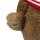 Teddy sitzend mit Strickpulli in rot und weiß - ca. 70 cm