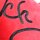 Herzkissen rot "Ich liebe Dich"- ca. 100 cm