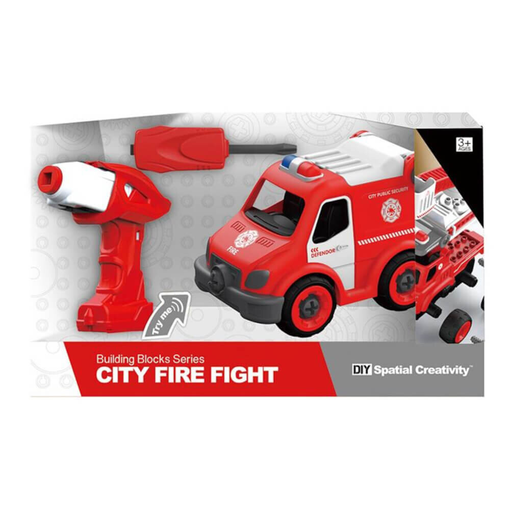 Feuerwehr Drehleiter Kindermotiv Feuerwehrauto' Sticker