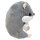 Hamster Stofftier "Herbert" - grau - 21 cm