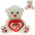 Herz Teddy mit Chromherz - ca. 30 cm