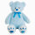 Teddybär XXL blau mit Schleife - ca. 100 cm