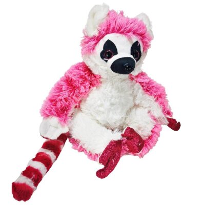 Lemur Plüschtier in pink - ca. 35 cm