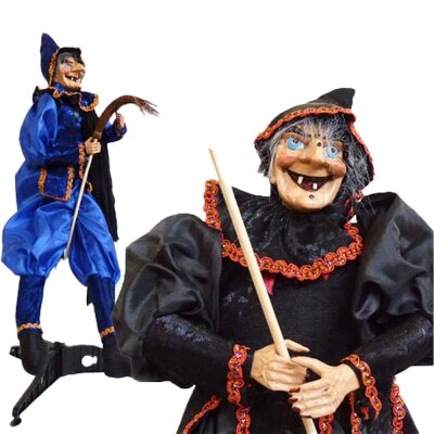 Hexen Figur groß - ca. 70 cm - Halloween Deko