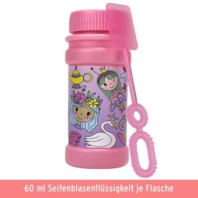 Seifenblasen Prinzessin 4er Set - ca. 60 ml pro Flasche