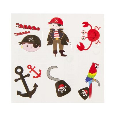Piraten Tattoos für Kinder im Display