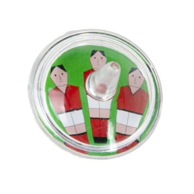 Fußball Kreisel aus Kunststoff "12er Pack" - ca. 3,5 cm