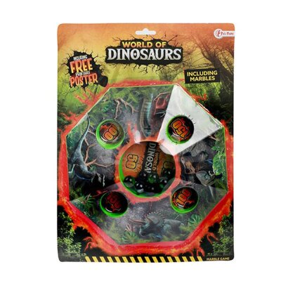 Dinosaurier Murmelteller Spiel - 11-teilig