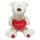 Teddybär mit Herzchen - sitzend ca. 75 cm