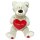 Liebes Teddy Bär mit Herz - sitzend ca. 48 cm