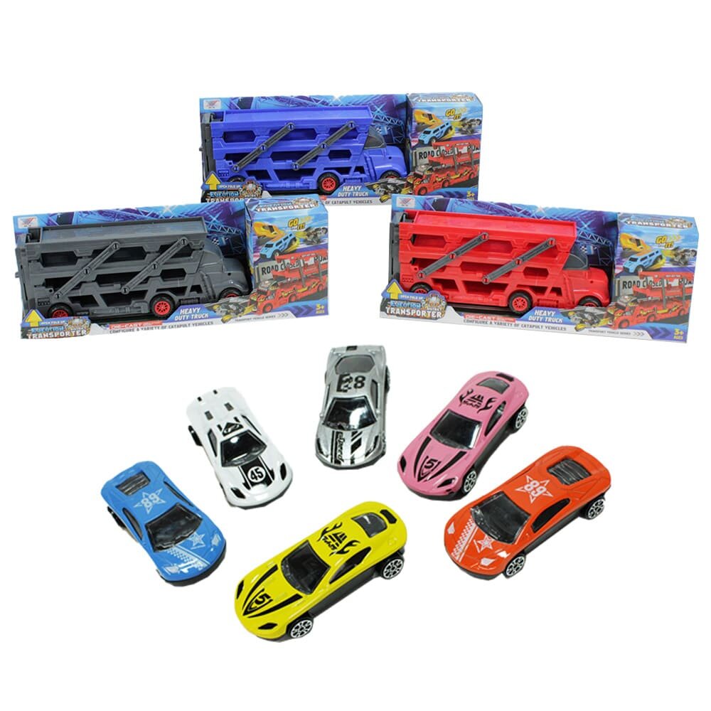 Auto Transporter Spielzeug & 6 Fahrzeuge