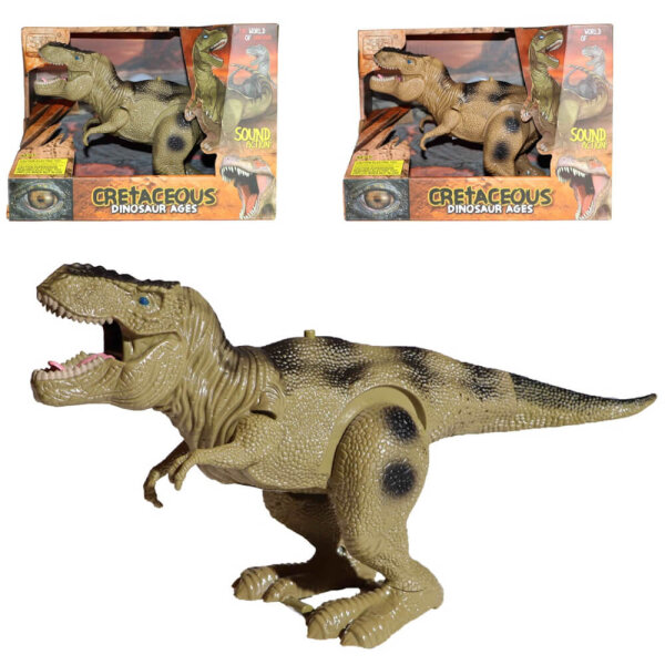 Brüllender T Rex Spielfigur Dinosaurier mit Sound - 2fach sortiert