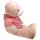 XXL Teddy Hoodie rosa und braun "Mati" - ca. 115 cm
