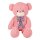 Riesen Teddy rosa Kuscheltier XXL mit Schleife - ca. 100 cm