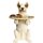 Deko Figur mit Tablett Hund "Butler Kingston" - ca. 52 cm