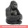 Gorilla Deko schwarz mit Baby - ca. 40 cm