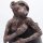 Tischleuchte Affe in braun & schwarz - ca. 56 cm