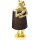 Tischlampe Affe gold & schwarz - ca. 56 cm