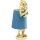Tischlampe Affe in Gold & Blau - ca. 56 cm