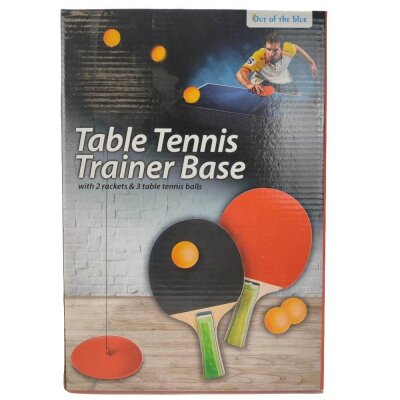 Tischtennistrainer Set mit 2 Schlägern und 3 Bällen