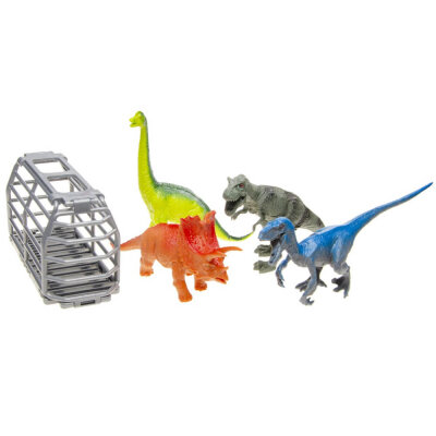 Dino Figur Spielzeug im Käfig