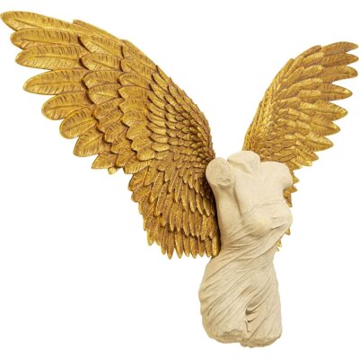 Griechische Skulptur XXL Wanddekoration "Gela Angel" - ca. 203 cm x 140 cm