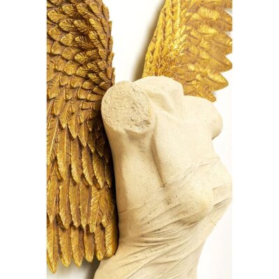 Griechische Skulptur XXL Wanddekoration "Gela Angel" - ca. 203 cm x 140 cm