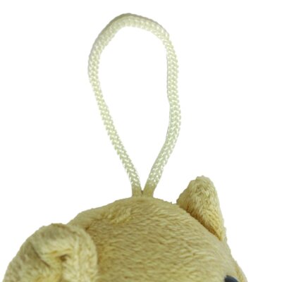 Kleiner Teddy mit Herz mit Karomuster - ca. 14 cm