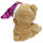 Teddy mit Stern und Mütze "lila" - ca. 25 cm